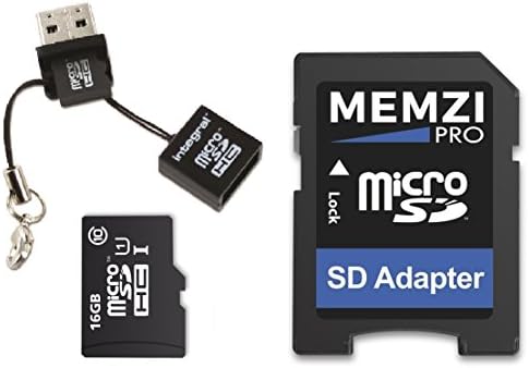 MEMZI PRO 16GB Class 10 90MB/s Micro SDHC Memória Kártya SD Adapterrel, valamint a Micro USB Olvasó a Panasonic Lumix DMC-cm