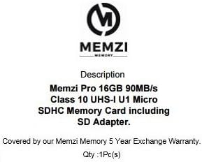 MEMZI PRO 16GB Class 10 90MB/s Micro SDHC Memória Kártya SD Adapterrel, valamint a Micro USB Olvasó Sony Xperia Sorozat Tablet