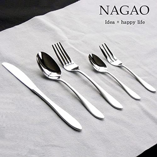 Nagao Tsubamesanjo Vacsora Evőeszköz Készlet, 10 Db, 18-0 Rozsdamentes Acél, Japánban Készült