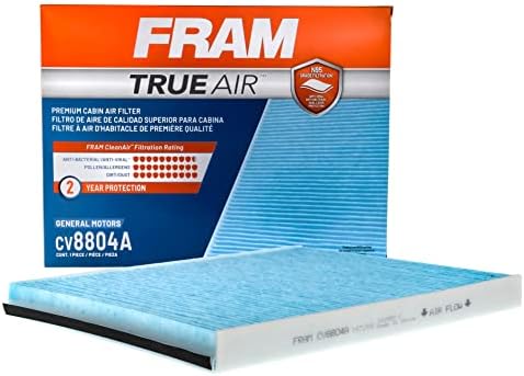 FRAM Autóipari Csere TrueAir Kabin Levegő Szűrő Autó Utastér a kétrétegű Szűrő (CV8804A), 2 Csomag