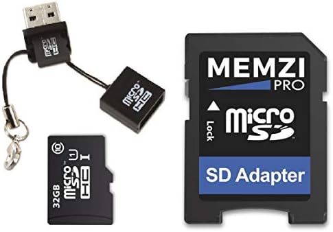 MEMZI PRO 32GB 90MB/s-Osztály 10 Micro SDHC Memória Kártya, USB Olvasó LG G7 Egy X-Power 3, G5, Stylo+, Stylo 3 Plusz X Teljesítmény