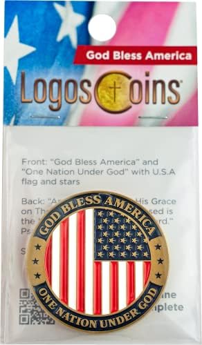 Isten Áldja Amerikát, Ömlesztett Csomag 10 Hazafias Amerikai Zászló Katonák Kihívás Érme, Egy Nemzet, USA Token a Függetlenség,