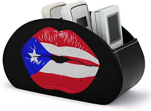 Ajak, Puerto Rico Távirányító Tároló Doboz PU Multi-funkciós TV Távirányító Birtokosai Szervező Doboz 5 Rekeszes