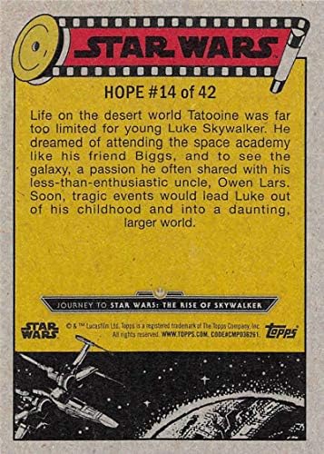 2019 Topps Star Wars Utazás Emelkedik a Skywalker 14 Luke Skywalker Ambíciói Trading Card