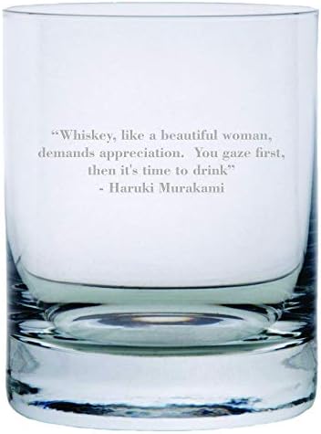 Haruki Murakami Idézet Vésett Kristály Kövek Üveg Whisky