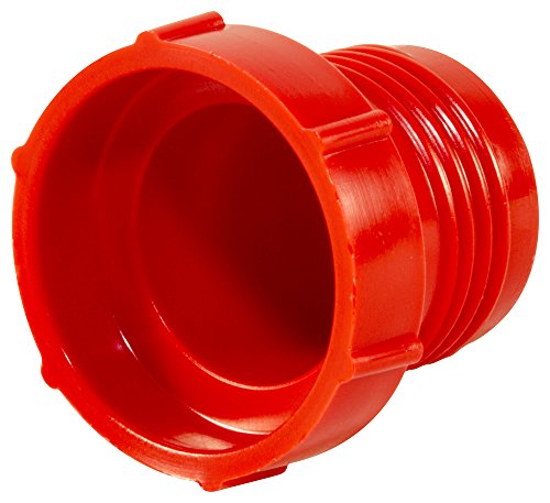 Caplugs 99392517 Műanyag Menetes Dugó Lobbant JIC Szerelvények. PD-240, PE-HD, Csatlakozó Menet Mérete 1-7/8-12, Piros (Csomag