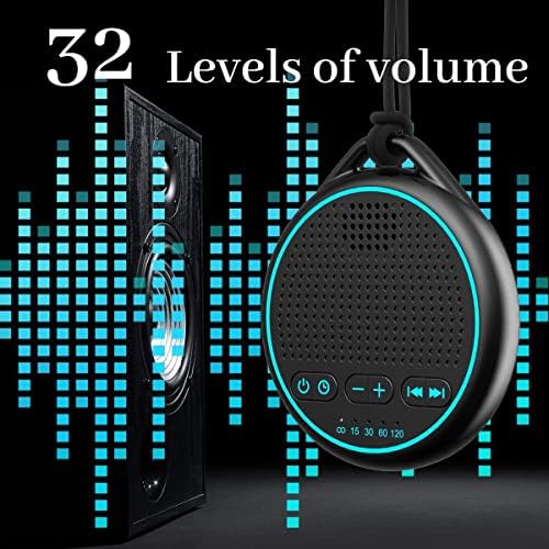 Fourair Fehér Zaj Hang Gép 25 Megnyugtató Hangok Powered by USB vagy Hordozható Akkumulátor Zsinór Utazási 32 Hangerő 5 Időzítő,