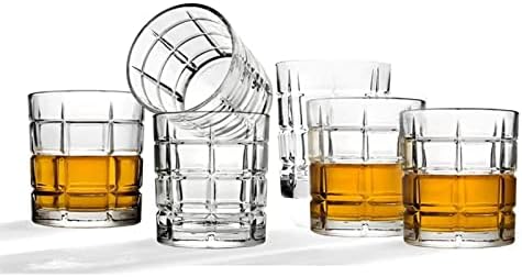 Régi Üveg Készlet 6,10 OZ Sziklák Szemüveg,szemüveg készlet Whisky,Rum,Koktél