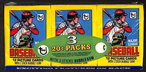 Sport Emlékek 1979 Topps Új, Gyári Csomagolásban Baseball 3 Viasz Pack Tálca D79125 Osztályozott Új - Baseball Viasz Csomag