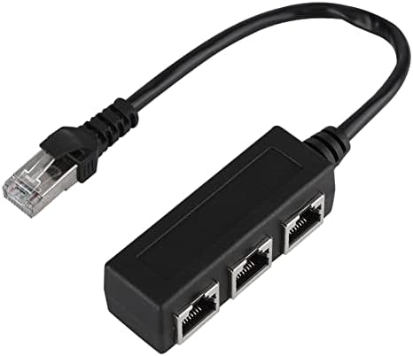 Ethernet Elosztó, Ethernet Hosszabbító Kábel Adapter Hálózati Adapter, RJ45 1 Férfi, 3 Nő Port Átviteli Aljzatához Splitter