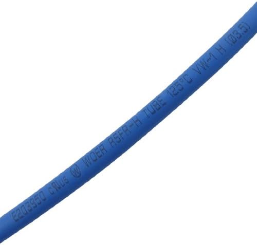 IIVVERR Arány 2:1, 3,5 mm-es Dia Kék Poliolefin Hő Zsugorodó Cső 8M Hosszú (Proporción 2: 1 3,5 mm, de diámetro azul poliolefina