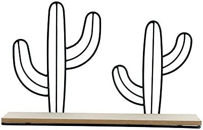 Teerwere Fal shelfs Nappali Egyszerű Kaktusz Fém Drót Lóg Tároló Polc Szervező a Bejárat Szerelt Polcok (Szín : Fekete, Méret