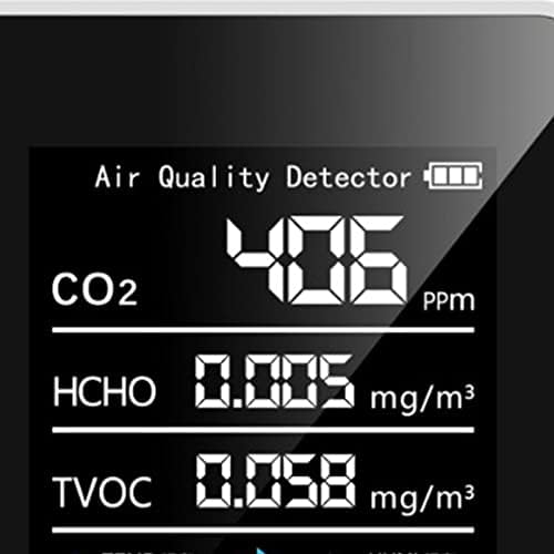CO2 Érzékelő Levegő Minősége Monitor, Hordozható HCHO TVOC Érzékelő Beltéri Használatra