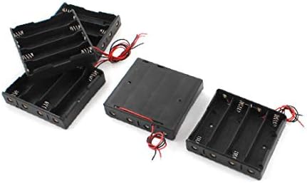 X-mosás ragályos 5 Db Akkumulátor Műanyag tartó 4x3.7V 18650 Elemeket beleértve a Két Vezetéket(Custodia alatt a per batteria
